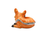 Small Sitting Fox Trinket Box