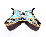 Butterfly Trinket Box with multiple Coloration. Beautiful Enamel & Austrian Crystals