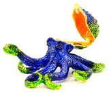 Tidal Octopus Trinket Box. Hand Crafted with Lots of Details