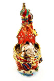 Noah's Ark Trinket Box with Colorful Enamel & Austrian Crystals