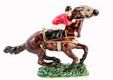 Jockey Horse Trinket Box. Amazingly Made with Austrian Crystals