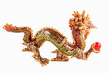 Large Chinese Dragon Trinket Box. Handmade with Austrian Crystals & Enamel