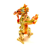 Large Chinese Dragon Trinket Box. Handmade with Austrian Crystals & Enamel