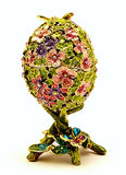 Floral Egg with Butterfly Trinket Box. Colorful Enamel & Austrian Crystals