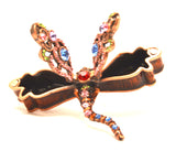 Dragonfly Decorative Trinket Box with Hand Set Austrian Crystals