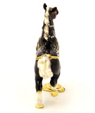 Elegant Galloping Horse Trinket Box Made with Austrian Crystals