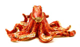 Octopus Trinket Box. Very Detailed with Austrian Crystals & Enamel