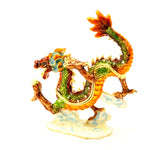Ancient Asian Dragon Trinket Box Hand Crafted with Austrian Crystals