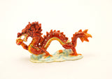 Asian Dragon Trinket Box with Austrian Crystals