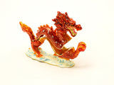 Asian Dragon Trinket Box with Austrian Crystals