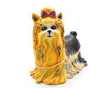 Big Maltese Dog Trinket Box with Austrian Crystals & Enamel