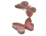 Handmade Butterfly Trinket Box. Made with Austrian Crystals & Enamel