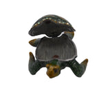 Jeweled Sea Turtle Trinket Box. Hand Crafted with Austrian Crystals & Enamel