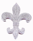 Fleur De Lies Trinket Box with Hand Set Austrian Crystals