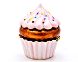 Cupcake Trinket Box with Frosty. Made with Austrian Crystals