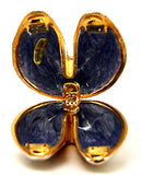 Bejeweled Fortune Cookie Trinket Box. Hand Set Austrian Crystals