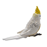Jeweled Cockatoo Bird Trinket Box Made with Austrian Crystals Enamel