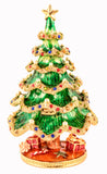 Christmas Tree with Faux Pearls & Austrian Crystals & Enamel
