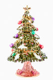 Christmas Tree with Decorations Trinket Box. Hand Crafted with Austrian Crystals Enamel