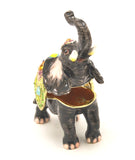 Bejeweled Elephant Trinket Box Made with Austrian Crystals