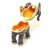 Bejeweled Elephant Trinket Box Made with Austrian Crystals