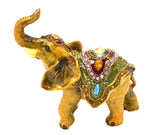 Bejeweled Elephant Trinket Box Made with Austrian Crystals
