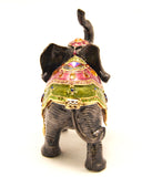 Gentle Elephant Trinket Box, Hand Crafted with Austrian Crystals