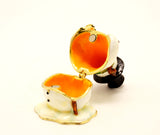 White Snowman Trinket Box. Handmade with Austrian Crystals