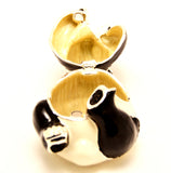 Big Panda Trinket Box Made with Austrian Crystals