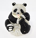 Big Panda Trinket Box Made with Austrian Crystals