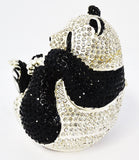 Big Panda Trinket Box Made with Austrian Crystals