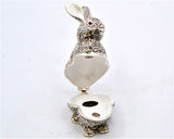 All Jeweled Rabbit Trinket Box. Hand Set Austrian Crystals