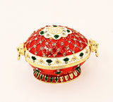 Opulent Faberge Style Egg Trinket Box