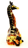 Sitting Giraffe Trinket Box with Austrian Crystals