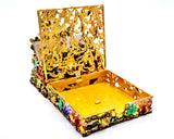 Desk Business Card & Post It Note Holder Made with Austrian Crystals