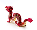 All Jeweled Dragon Figurine with Hand Set Austrian Crystals