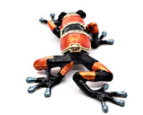 Jeweled Brown Tree Frog Trinket Box. Gold Plating