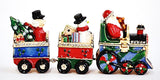 Jeweled Holiday Train Set. Hand Detailed with Austrian Crystals