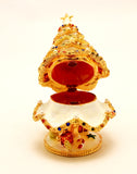 Christmas Tree with Faux Pearls & Austrian Crystals & Enamel