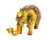 Elephant Decorative Trinket Box. Hand Crafted with Austrian Crystals