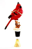 Cardinal Trinket Box On Bottle Stopper with Display Stand