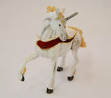 Bejeweled Big Unicorn Trinket Box with Austrian Crystals & White Enamel
