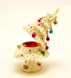 Christmas Tree with Decorations Trinket Box. Hand Crafted with Austrian Crystals Enamel
