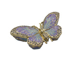 Bejeweled Colorful Butterfly Trinket Box. Handmade with Austrian Crystals Enamel