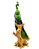 Tall Peacock on Branch 7.25 x 10 x 4 (1)