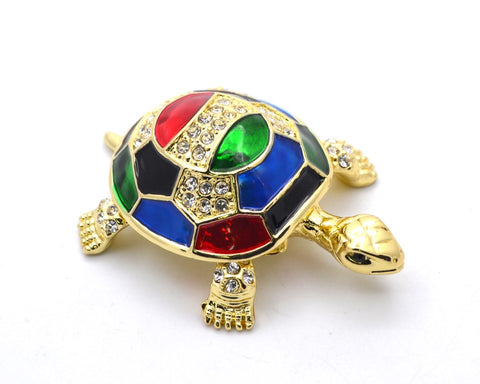 Jeweled Turtle Trinket Box