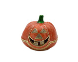 Jeweled Pumpkin Trinket Box Made with Austrian Crystals & Enamel