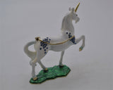 Magical Bejeweled Unicorn Trinket Box with Austrian Crystals & Enamel