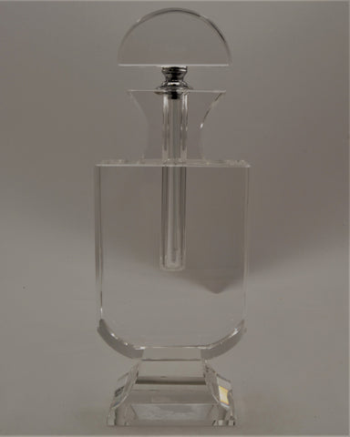 Elegant Hand-Cut Crystal Perfume Bottle