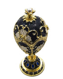 Big Floral Design Egg  Trinket Box. Hand Crafted with Austrian Crystal & Enamel with Some Amazing Details